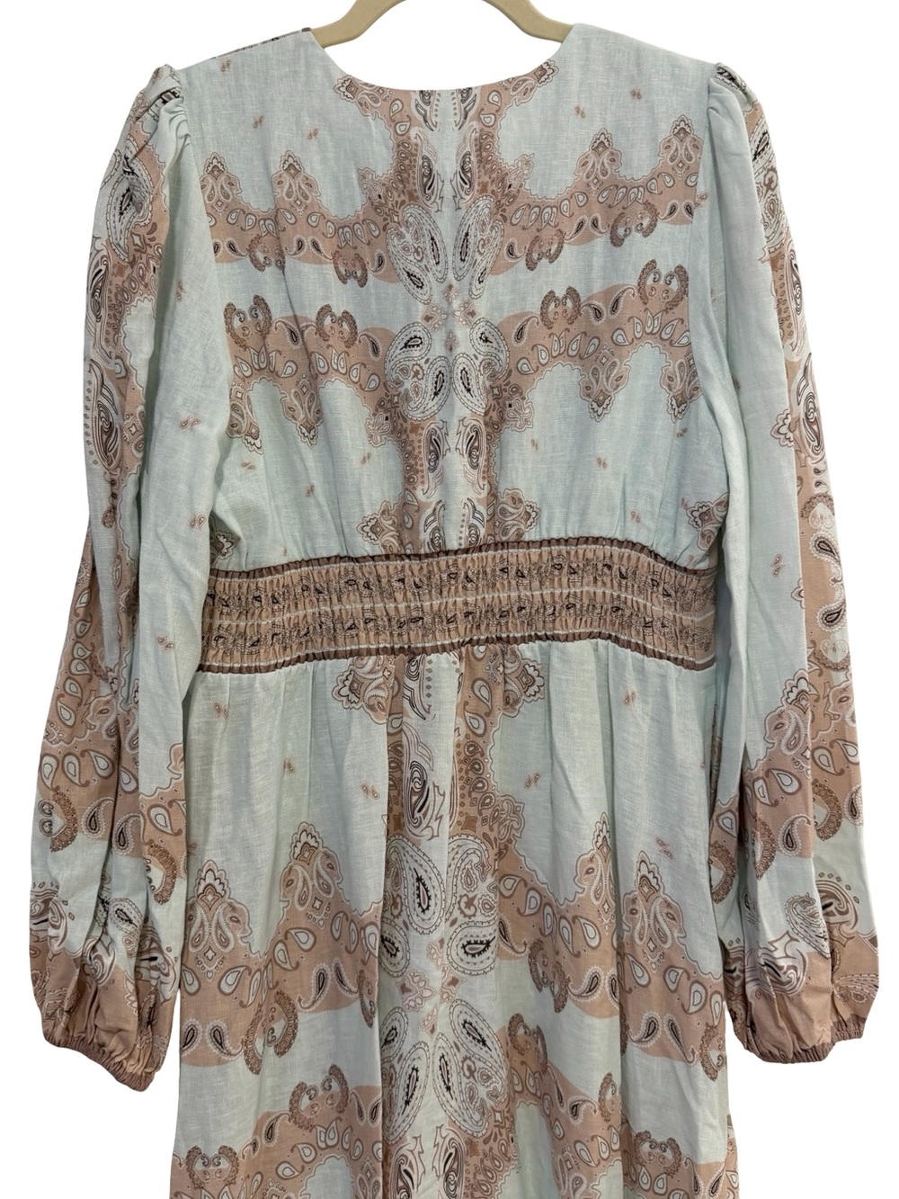 House of Harlow 1960 Floral Paisley Linen Maxi Dress M NWT - Picture 5 of 11